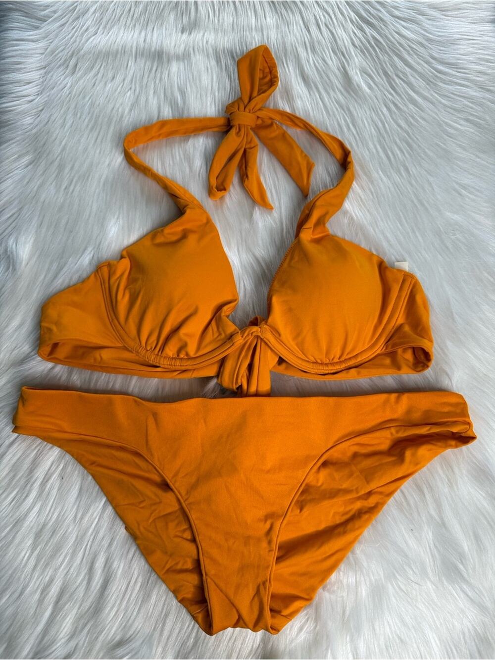 Victoria’s Secret Orange Halter Bikini Set